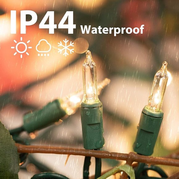 100 Count 25 Feet Green Wire Mini String Light Tree Garland Christmas Decoration - Picture 2 of 14